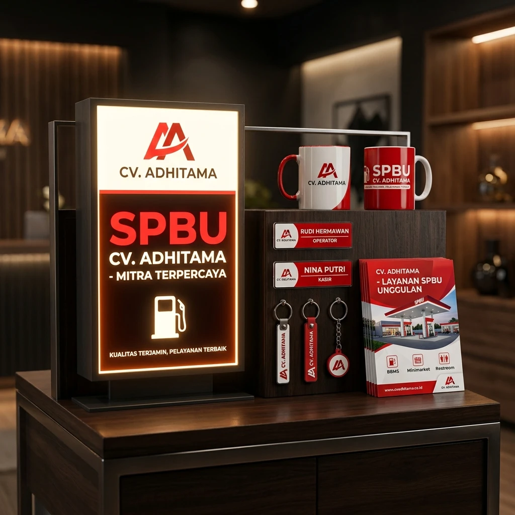 Membangun Citra Profesional SPBU Melalui Merchandise Kustom dan Papan Informasi yang Elegan