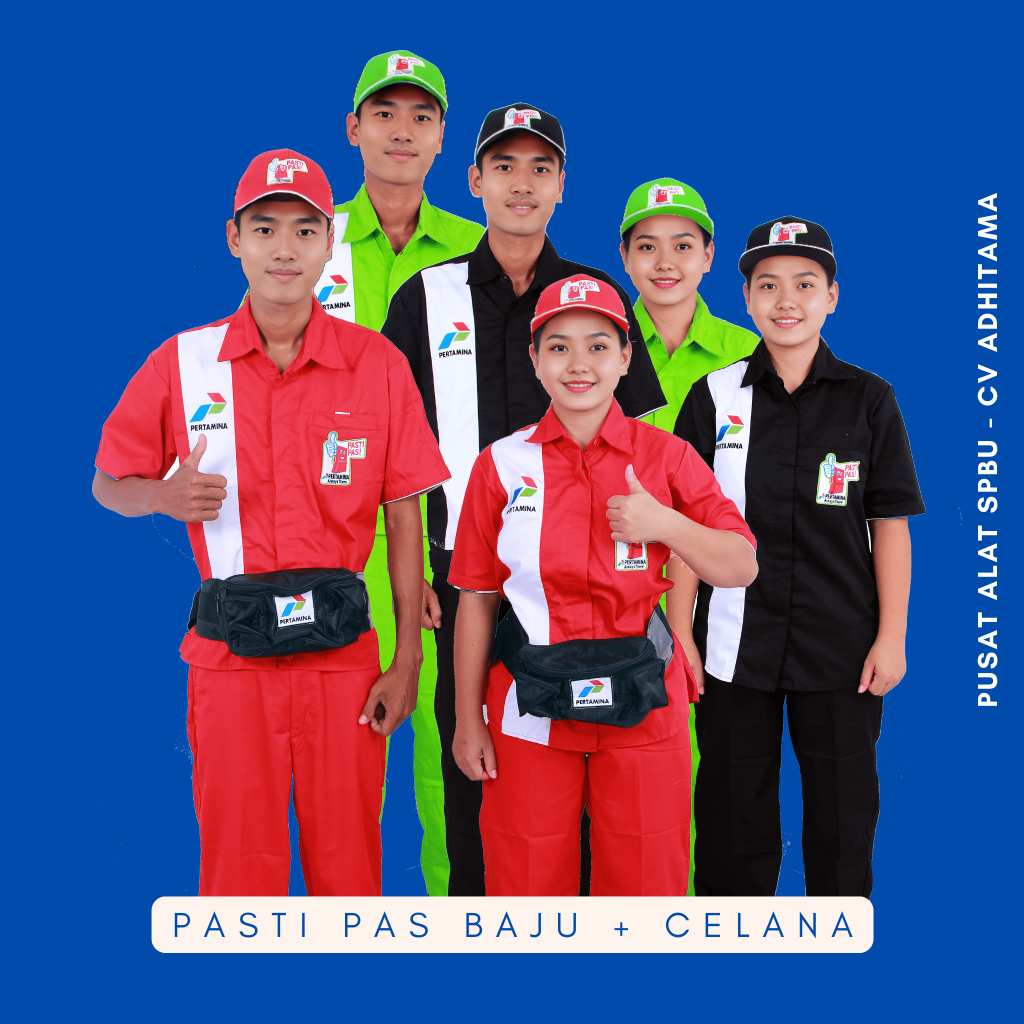 Seragam spbu operator admin ob pertamina pasti pas