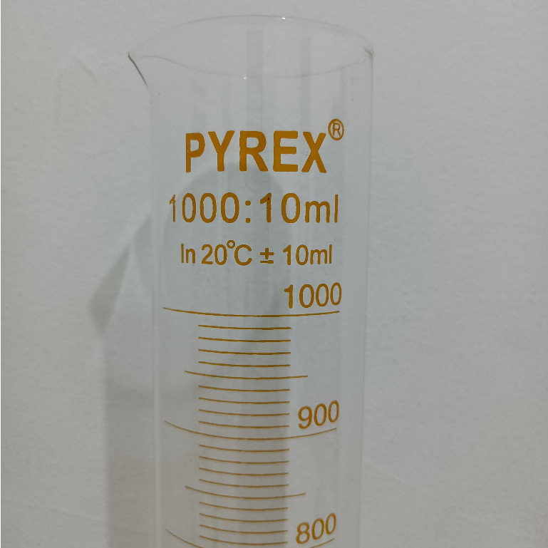 Gelas ukur 1000 ml Pyrex 1000ml