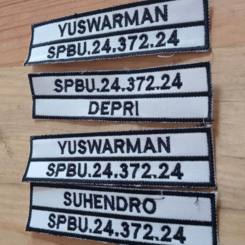 BORDIR PT ATAU NAMA KARYAWAN